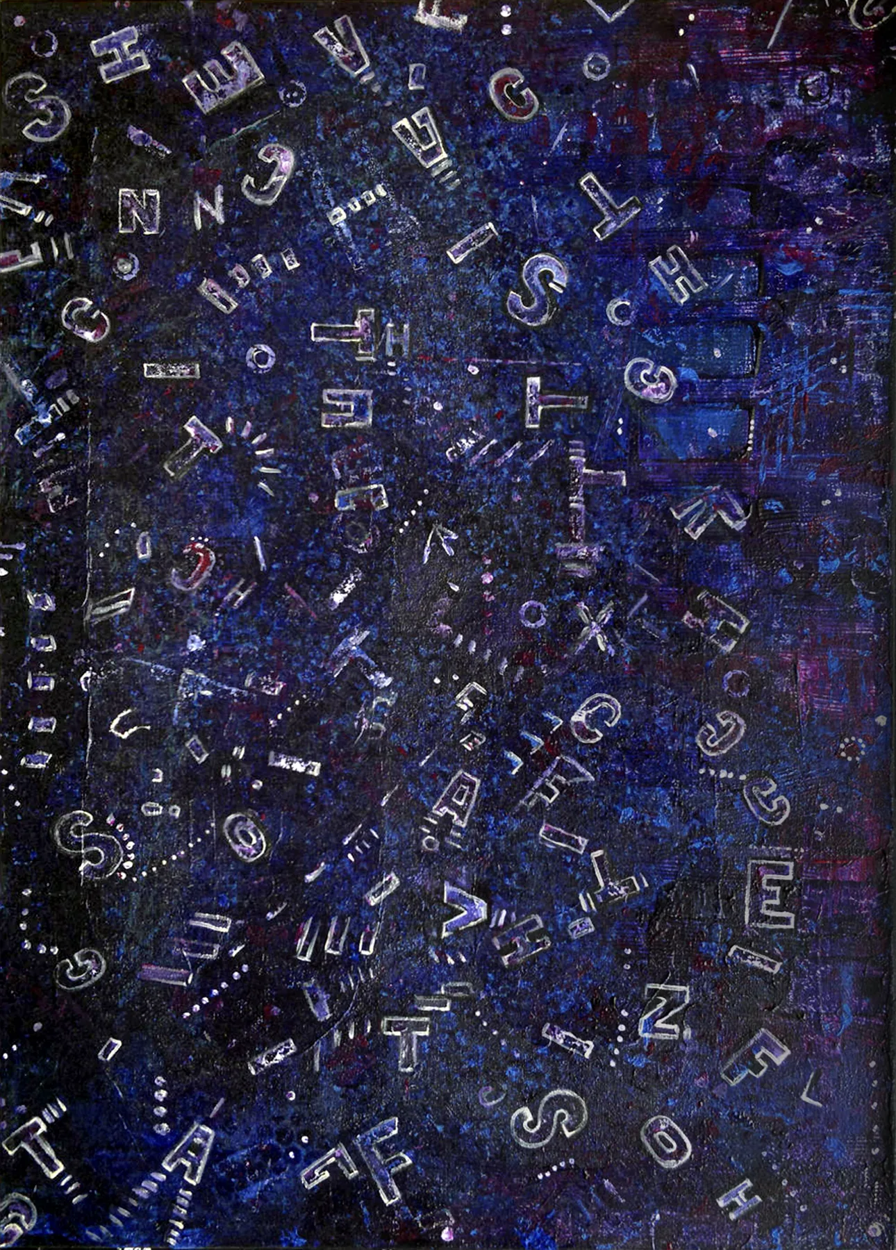 TEYPEO V, 2018, Acryl, ink on canvas